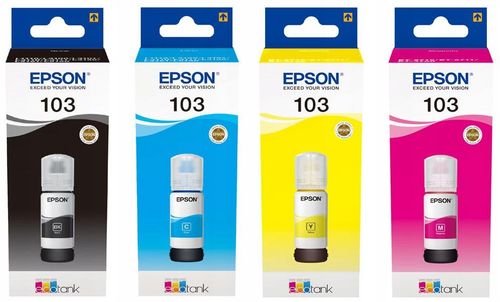 Tusz EPSON 103 EcoTank Multipack 4 kolory (4x65 ml) na Arena.pl