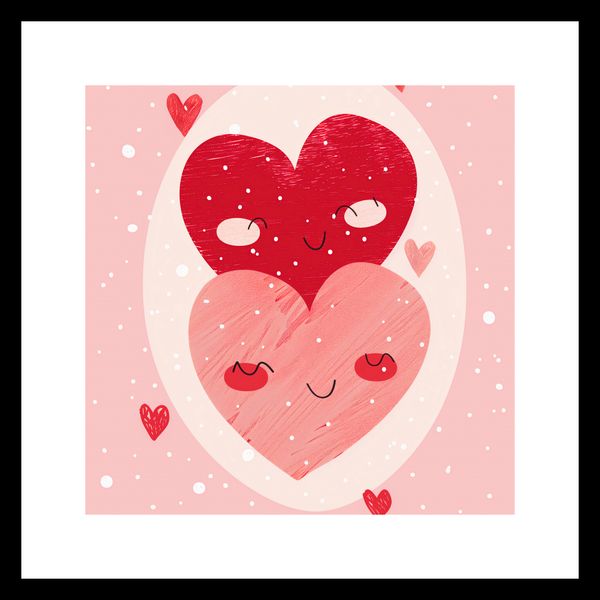 Plakat 20x20cm Ciepło Serca zdjęcie 3