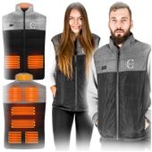 Kamizelka podgrzewana czarno-szara rozmiar L