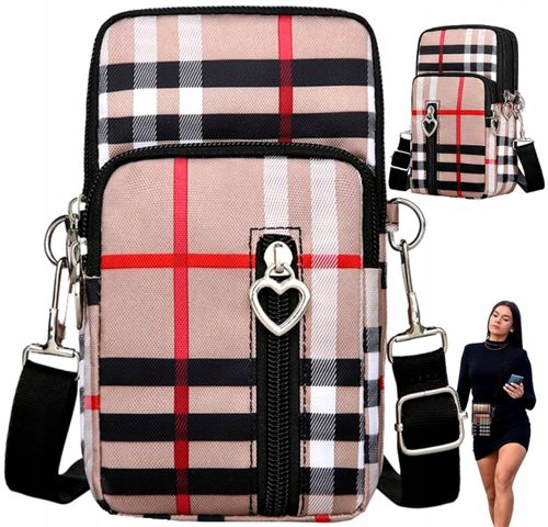 Listonoszka Torebka Na Telefon Miejska Etui Krata na Arena.pl