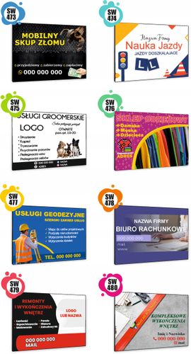 TABLICZKA REKLAMOWA szyld z nadrukiem 40x30 cm usługi brukarskie na Arena.pl
