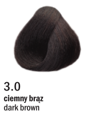 Allwaves Cream Color farba do włosów, koloryzacja trwała, 100 ml 3.0 ciemny brąz zdjęcie 1