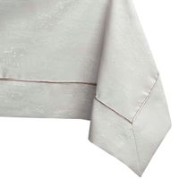 Obrus Plamoodporny VESTA Mankiet + Lamówka 130x130 kremowy AmeliaHome