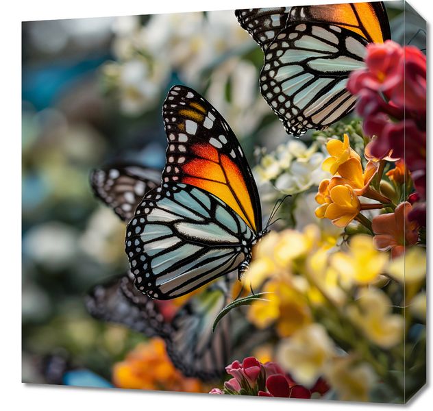 Obraz 50x50cm Motyle Na Łące zdjęcie 1