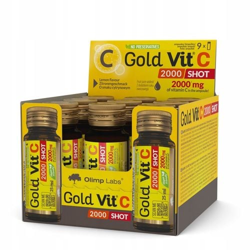 OLIMP GOLD VIT-C 2000 SHOT 9x25ml WITAMINA C WITAMINY na Arena.pl