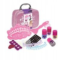 Zestaw kosmetyków do manicure w kuferku paznokci