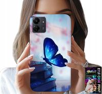 ETUI DO XIAOMI POCO C65 - NIEBIESKI MOTYLEK, MOTYL, DAMSKIE WZORY