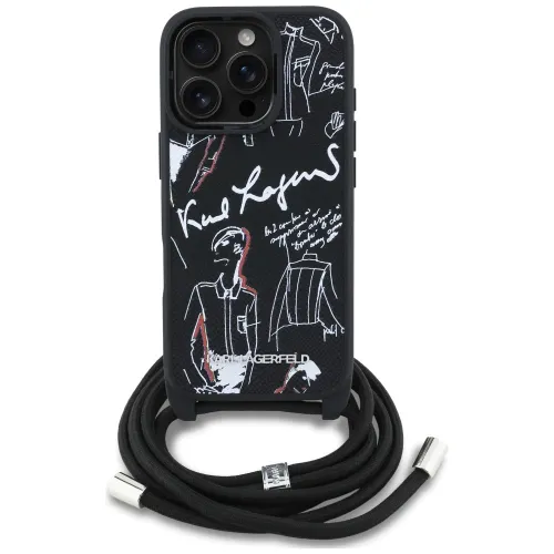 etui karl lagerfeld crossbody grained pattern & logo do iphone 16 pro na Arena.pl