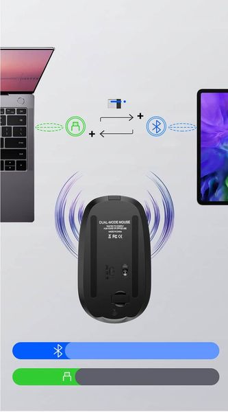 Myszka bezprzewodowa Bluetooth akumulator ios zdjęcie 8