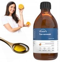 Vitaler's Tran Norweski z Dorsza Omega 3 Pomarańczowy Odporność 250 ml