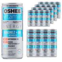 Oshee Vitamin Energy Napój gazowany o smaku owoców tropik 250 ml x24 sztuk