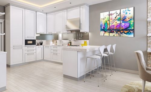 Obraz Na Płótnie - Ryby Pastele  - 105X70 Cm - Ce105X70-4096 na Arena.pl