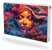 Mata magnetyczna magnes ozdobny na grzejnik na wymiar OBRAZ KOBIETY 60x100