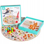 gra edukacyjna drewniane klocki montessori 907