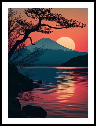 Plakat 40x55cm Góra Wieczorem na Arena.pl