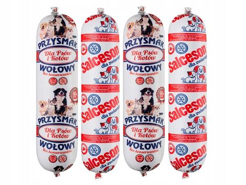 29x1kg Karma dla psa baton Przysmak i Salceson Wołowy 95% Mięsa na Arena.pl