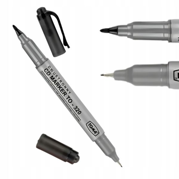 Marker do CD dwustronny czarny TOMA zdjęcie 6