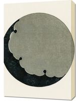 Obraz 50x70cm Moon, Bijutsukai Japoński Vintage do Salonu