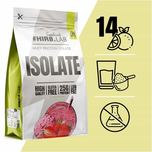 Izolat Białka BIAŁKO 700 g WPI ISO Whey Protein Isolate Truskawka HIRO na Arena.pl
