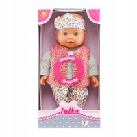 Lalka bobas duża 32 cm interaktywna śpiewa mówi 2 języki PL EN SMILY PLAY