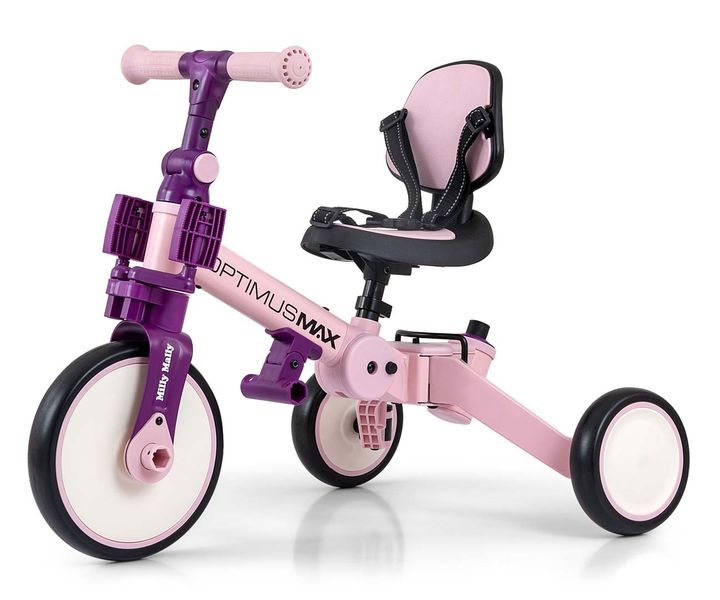 MILLY MALLY 6267 Rowerek 5w1 OPTIMUS MAX pink zdjęcie 14