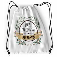 Plecak Urodziny 70 70Te Sportowy Szkolny Worek Z Nadrukiem Ze Zdjęciem