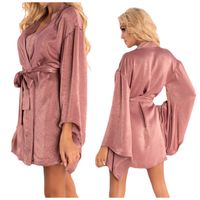 SZLAFROK DAMSKI NIEZWYKŁY WIĄZANY SEKSOWNY L/XL