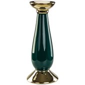 Świecznik Glamour Zieleń Butelkowa 13 x 32cm