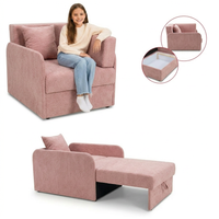 Łóżko dziecięce sofa kanapa różowy welur wygodny do salonu Denis 3B Family