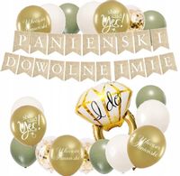 BALONY BOHO dekoracje WIECZÓR PANIEŃSKI baner IMIĘ