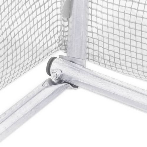 Szklarnia ze stalową ramą, biała, 48 m², 16x3x2 m na Arena.pl