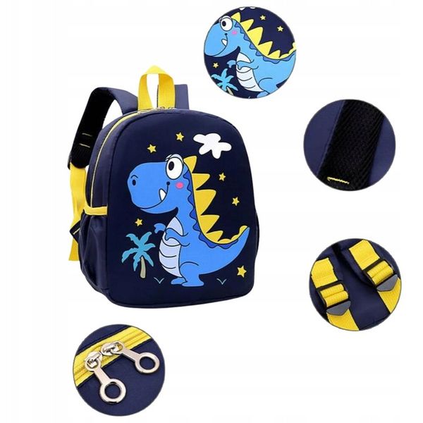 PLECAK PRZEDSZKOLNY JEDNOKOMOROWY DLA CHŁOPCA DZIECZYNKI WIELOKOLOROWY zdjęcie 8