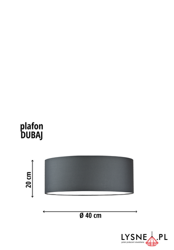 Elegancki plafon DUBAJ abażur 40 cm E27 na Arena.pl