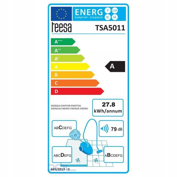 Odkurzacz Workowy Eris 750W Filtr HEPA H13 zdjęcie 3