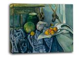 Still Life with a Ginger Jar and Eggplants, Paul Cézanne - obraz na płótnie 60x40 cm
