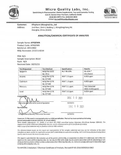 Apigenina Apigenin APIAGE (r) Eternalis z grejpfruta czerwonego 15g proszek na Arena.pl