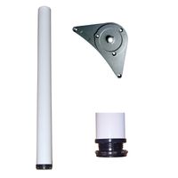 Noga do stołu blatu przykręcana biała 1100 fi 60 A uniwersalna noga stołowa