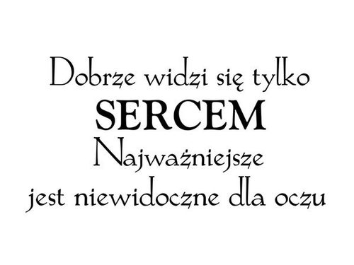 120CM 80CM OBRAZ NAPIS WIDZIEĆ SERCEM DRUK na Arena.pl