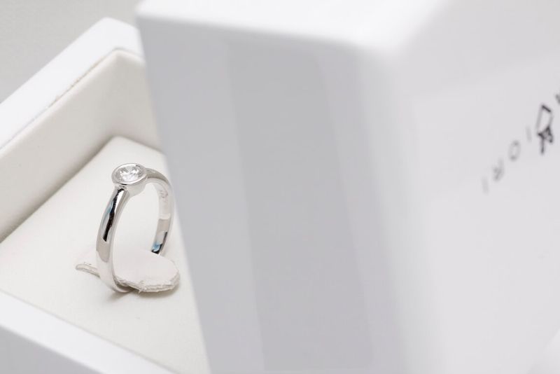 Emaga Złoty pierścionek PBD3893 - Diament zdjęcie 7