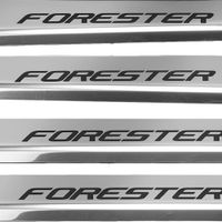 Listwa progowa SUBARU doESTER MK4 SJ Stal nierdzewna 304 połysk z czarnymi