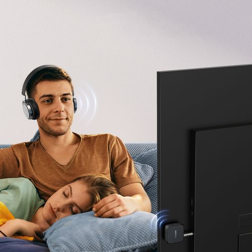 Nadajnik odbiornik audio Bluetooth 5.2 TX RX mini Jack USB-C RCA - czarny na Arena.pl