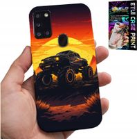 ETUI DO SAMSUNG GALAXY A21s - MONSTERTRUCK, CIĘŻARÓWKA, WZORY + SZKŁO
