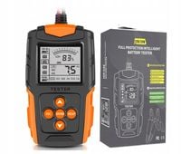 Tester do Akumulatorów Baterii 12V 24V CYFROWY FOXSUR FBT200 3Ah - 200Ah
