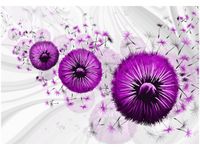 100 70CM OBRAZ PŁÓTNO FIOLETOWE DMUCHAWCE 4 PŁÓTNO RAMA