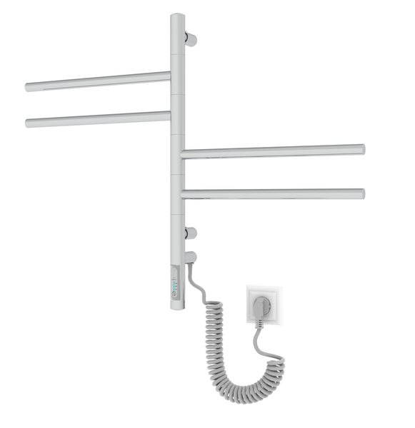 ELNA Grzejnik łazienkowy elektryczny Vertical 4 ruchome ramiona Chrom zdjęcie 5