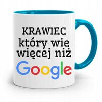 Kubek Błękitny Krawcowej Krawca Więcej Niż Google Z Nadrukiem Ze Zdjęciem