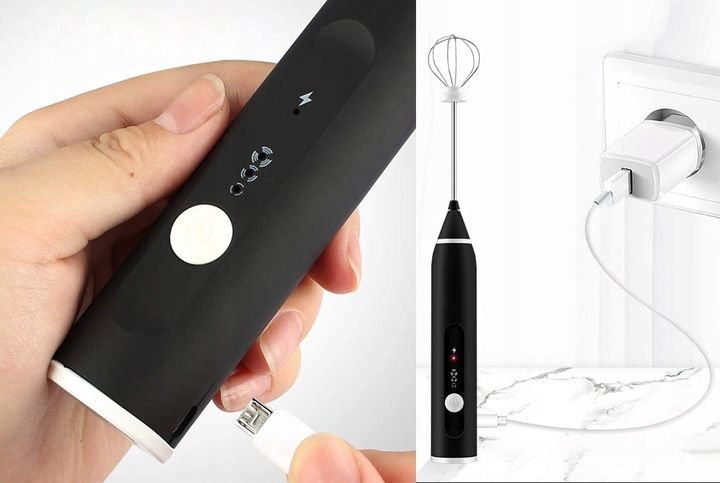 Spieniacz do mleka Frother Trzepaczka Latte Cappuccino Matcha zdjęcie 3