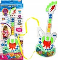 Interaktywna gitara muzyczna zabawka dla dzieci świeci melodie 8klawiszy