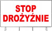 Baner STOP DROŻYŹNIE PROTEST ROLNIKÓW Szyld STRAJK ROLNIKÓW 200x100
