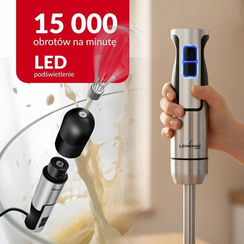 BLENDER RĘCZNY WIELOFUNKCYJNY MIKSER MOCNY TURBO OSTRZA ROZDRABNIACZ na Arena.pl